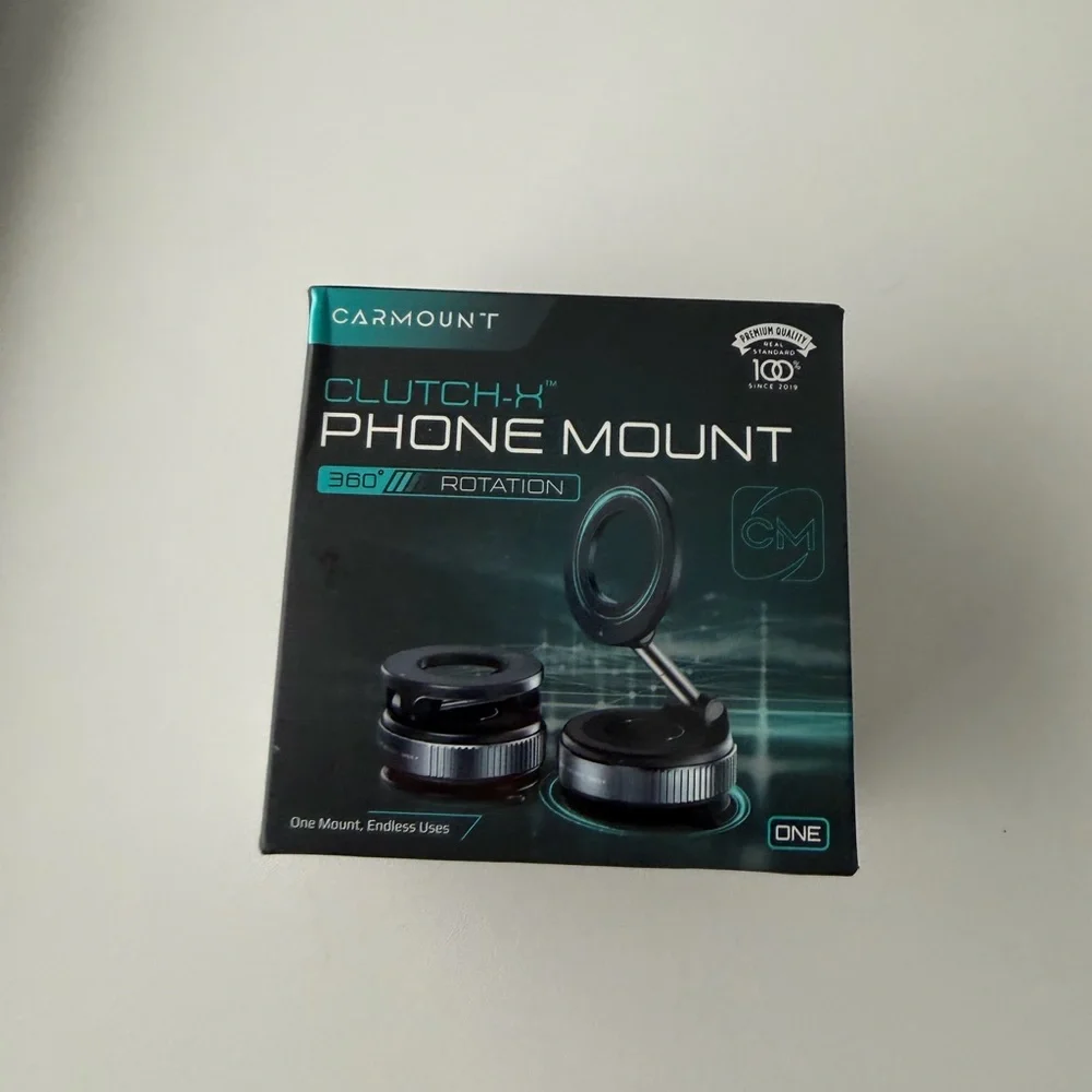 Upgraded Black Magnetic Phone Mount with Suction Cup Holder